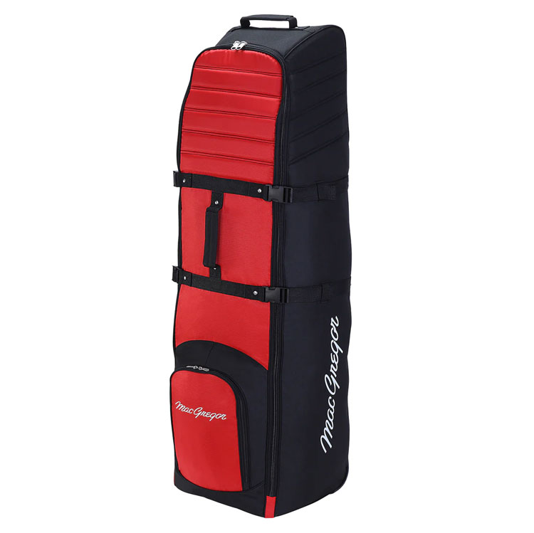 MacGregor Vip Ii Deluxe Wheeled Travel Cover Red Bag