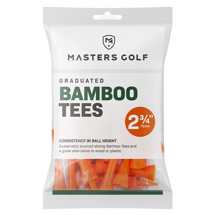 Masters 2 3/4" Bamboo Graduated Golf Tees (20 Pack)
