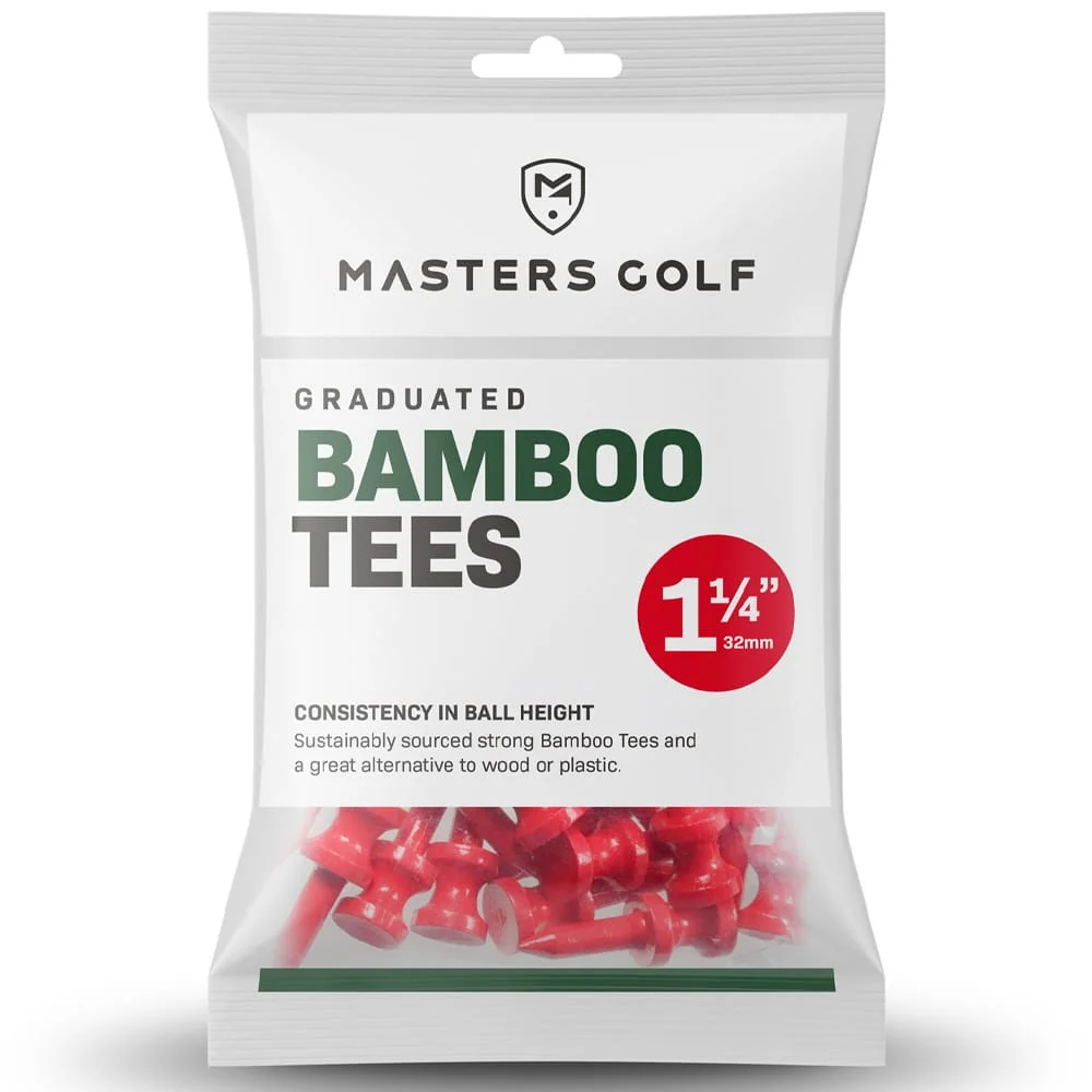 Masters Bamboo Graduated 1 1/4 Inch Tees - Pack of 25