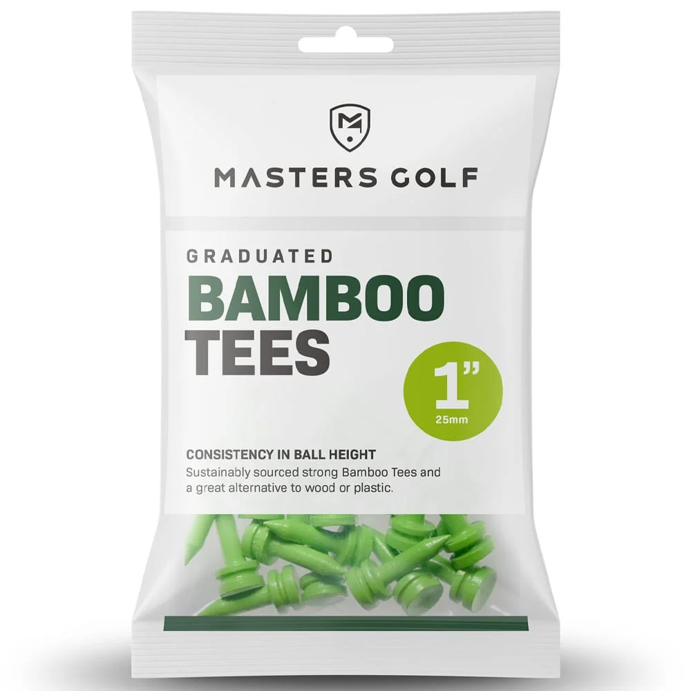 Masters Bamboo Graduated 1 Inch Tees - Pack of 25
