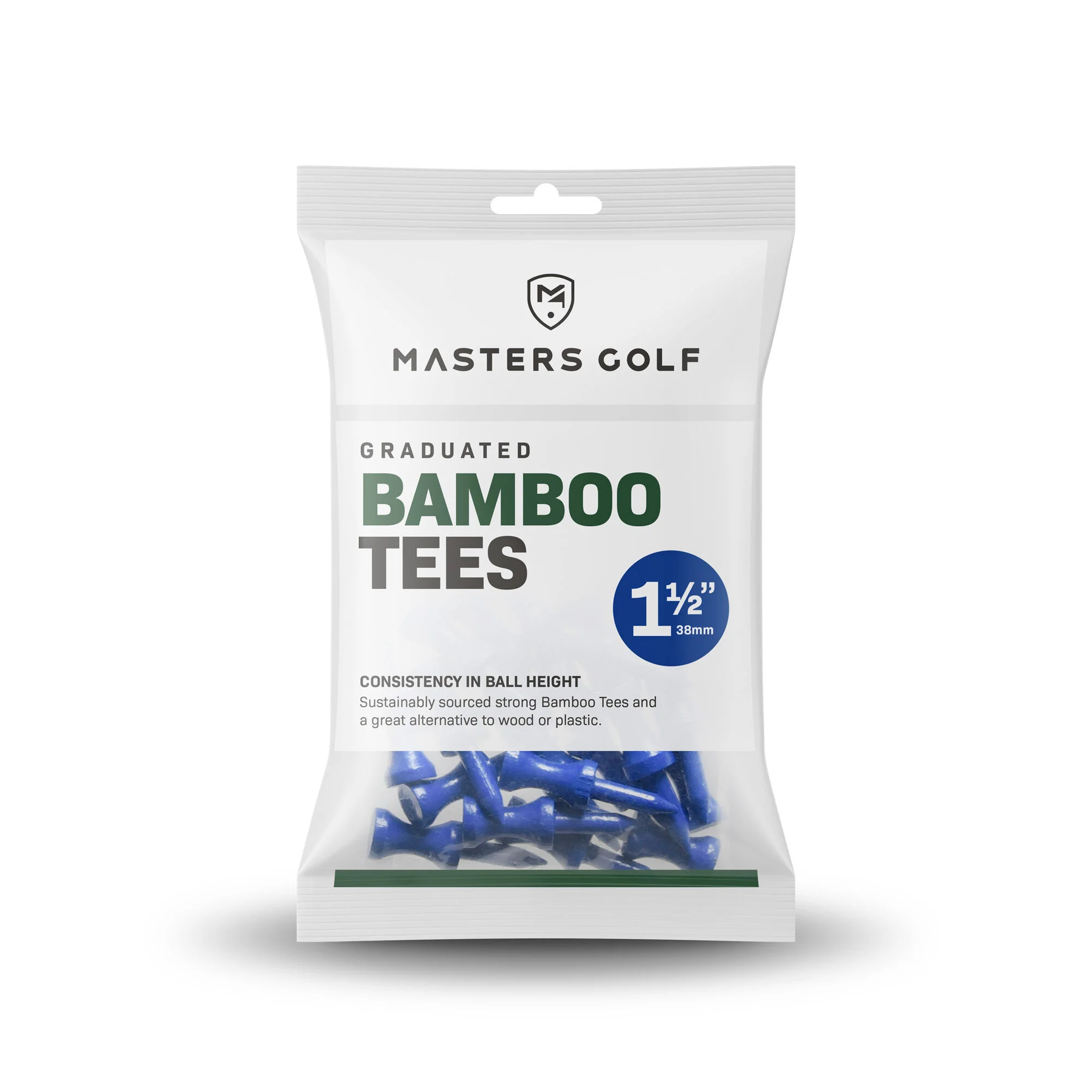 Masters Golf Bamboo Graduated Castle Tees - 1 1/2"