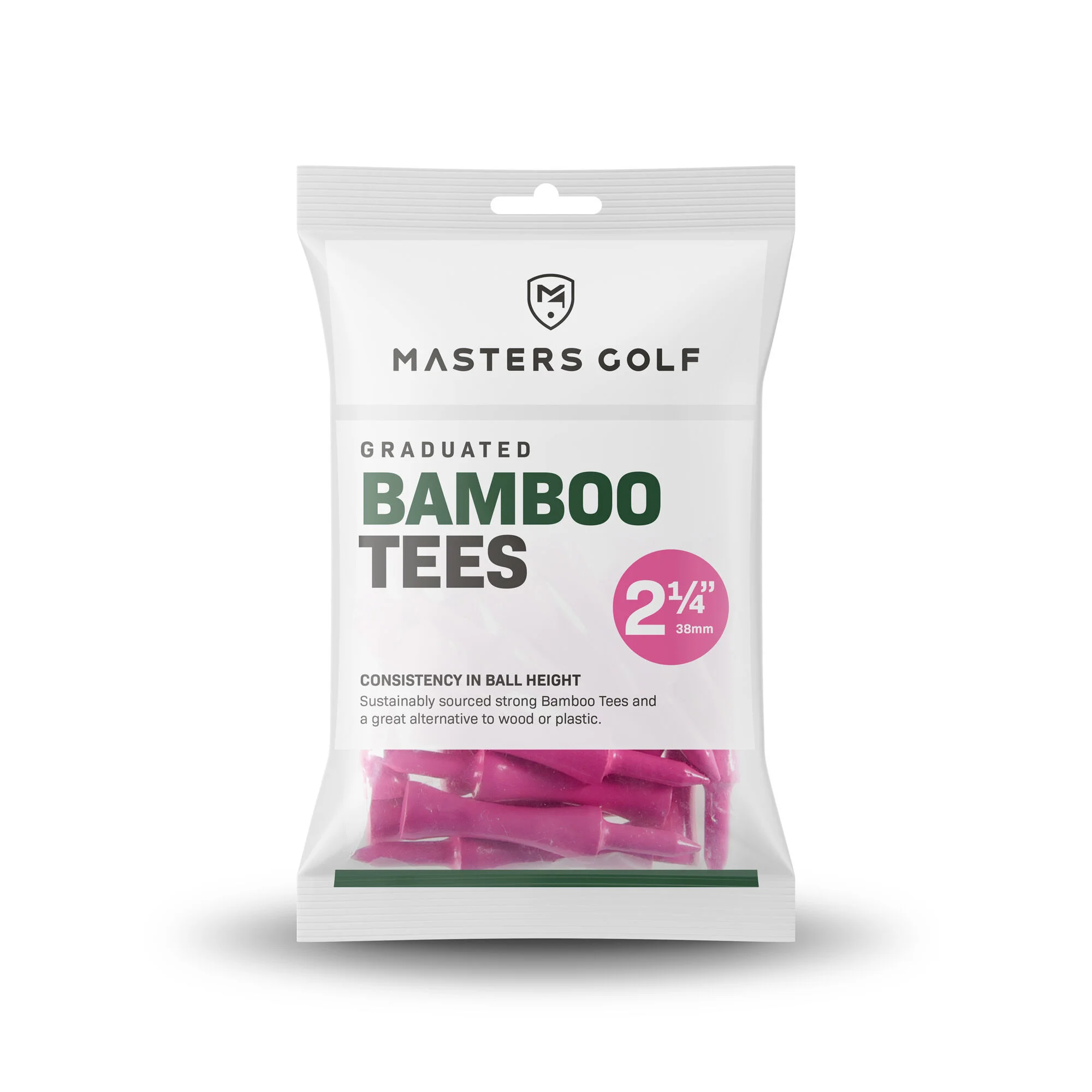 Masters Golf Bamboo Graduated Castle Tees - 2 1/4"