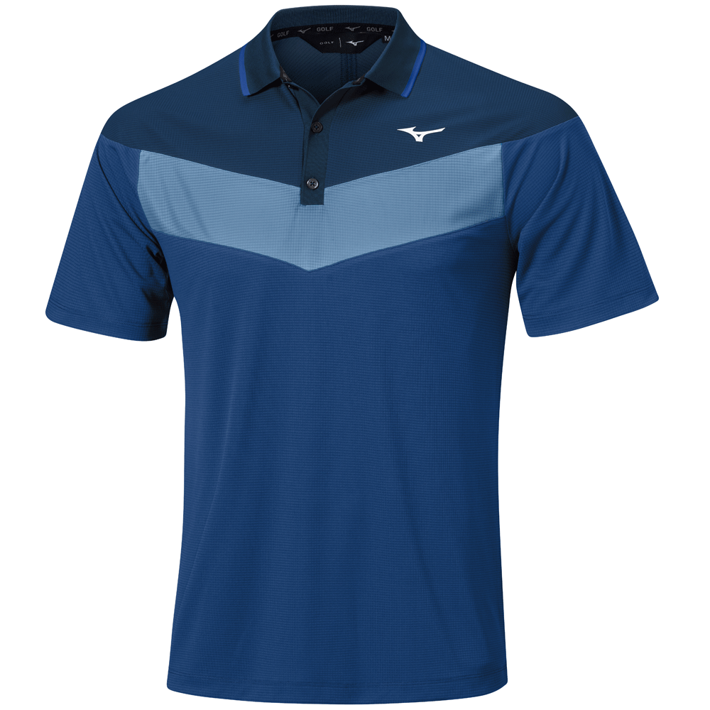 Mizuno 2026 Block Interlock Polo Surf Web