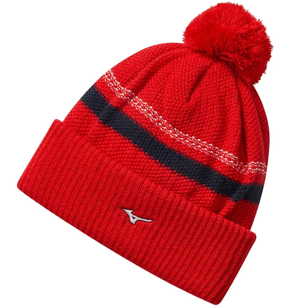 Mizuno Breathe Thermo Knit Pom Beanie