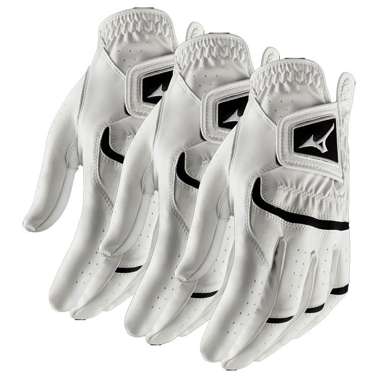 Mizuno Elite Golf Glove (3 Pack) (Right Handed Golfer)