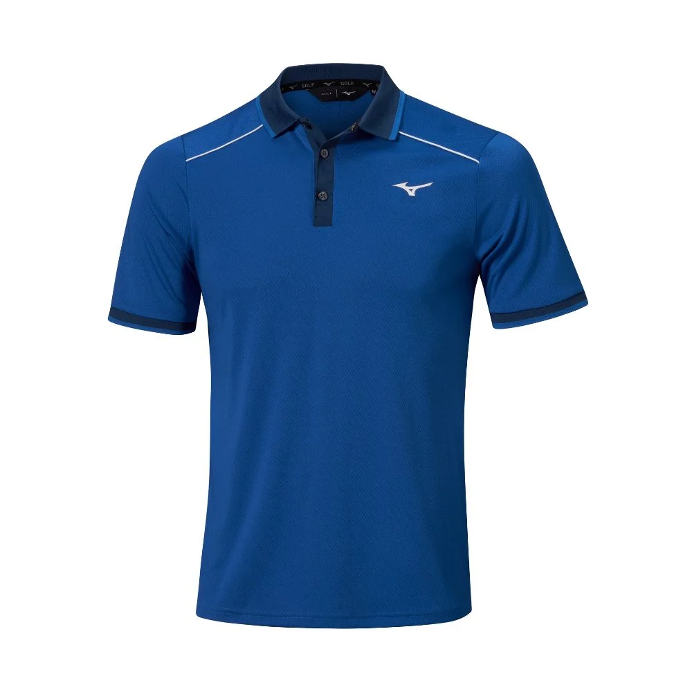 Mizuno Rib Knitted Short Sleeve Polo 2026 Surf Web