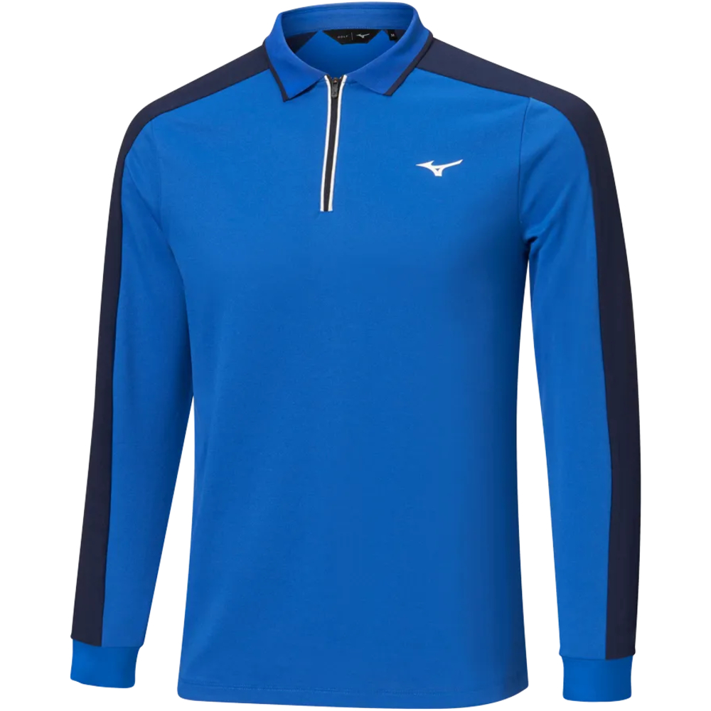 Mizuno Showdown Long Sleeve Polo Surf Web