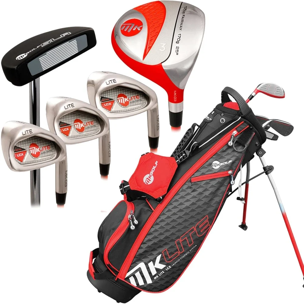 Mkids Junior Lite 6-Piece Stand Bag Package Set - (53 Inch Tall) (Ages 7-9)