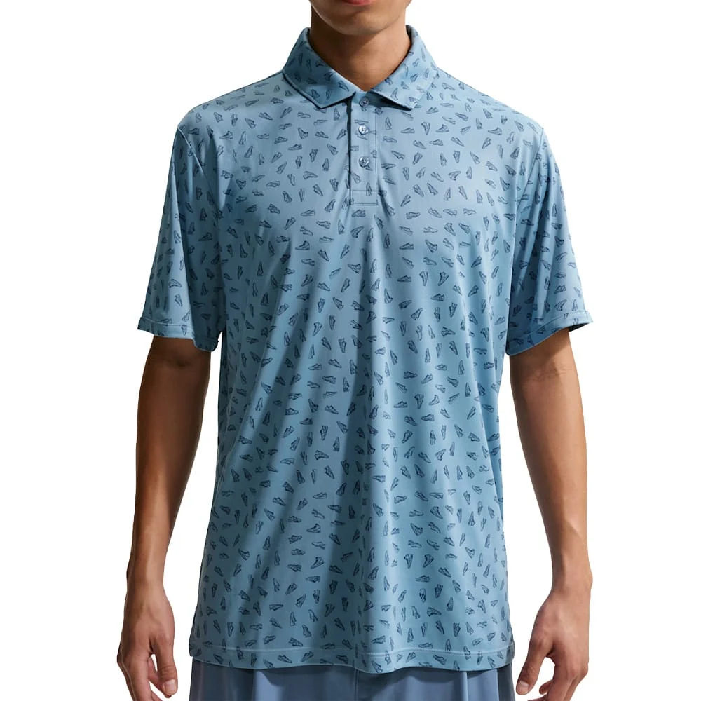 Nike Dri Fit Par 5 Print Polo Shirt Shoes