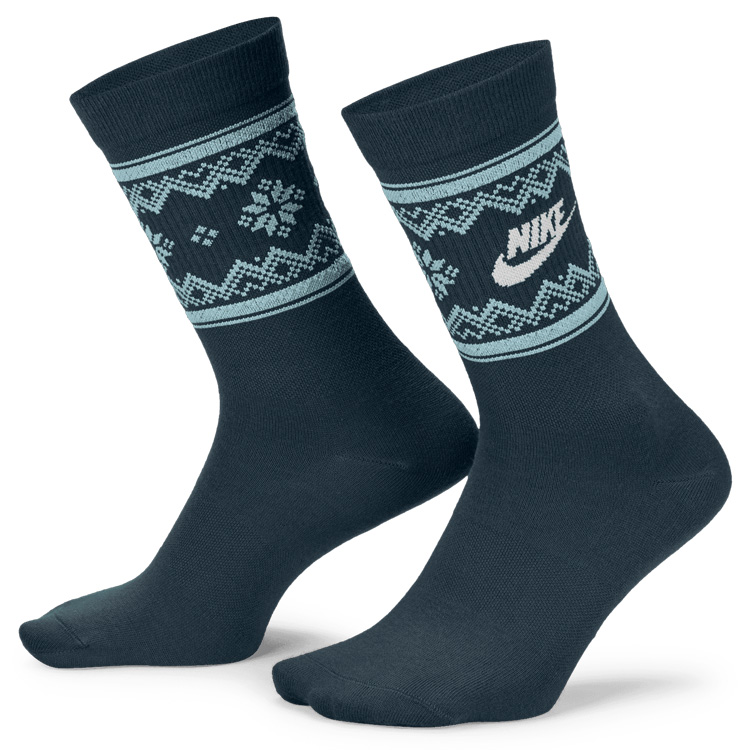 Nike Festive Everyday Crew Socks Armory Fz3071