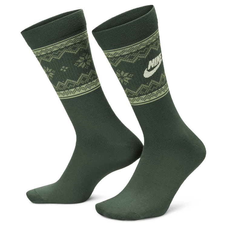 Nike Festive Everyday Crew Socks Oil Coconut Milk Fz3071