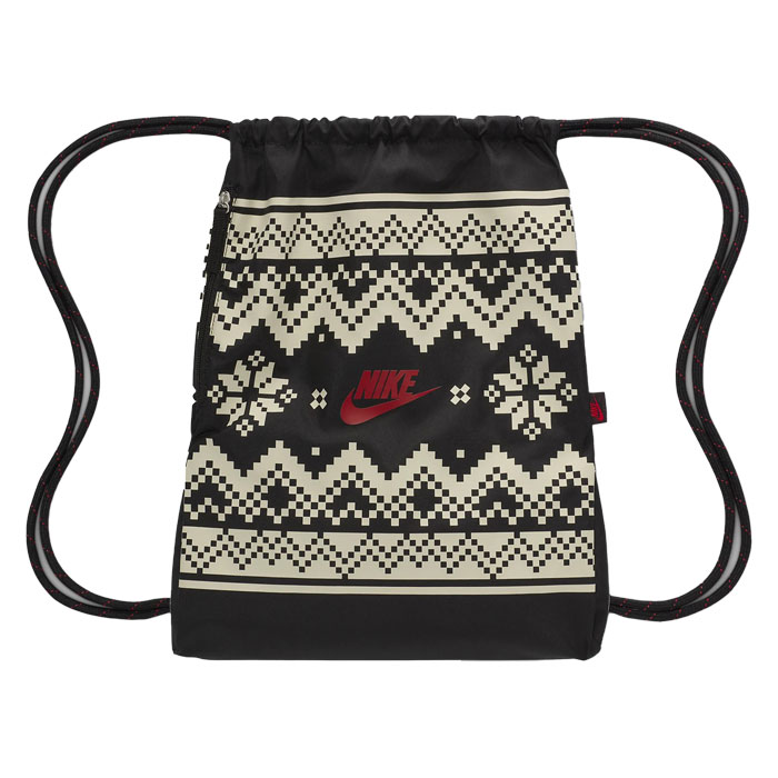 Nike Heritage Festive Drawstring Coconut Milk University Red Fz7287 Bag