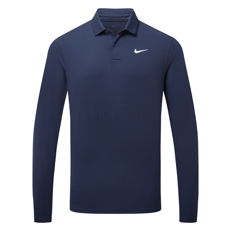 Nike Velocity Solid Long Sleeve Polo College Ib0239