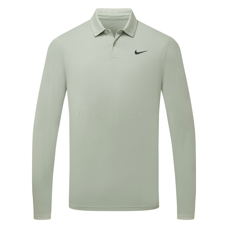 Nike Velocity Solid Long Sleeve Polo Jade Horizon Ib0239