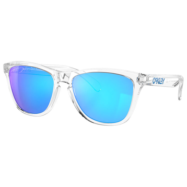 Oakley Frogskins Golf Sunglasses Crystal Clear/Prizm Sapphire Iridium OO9013-D055