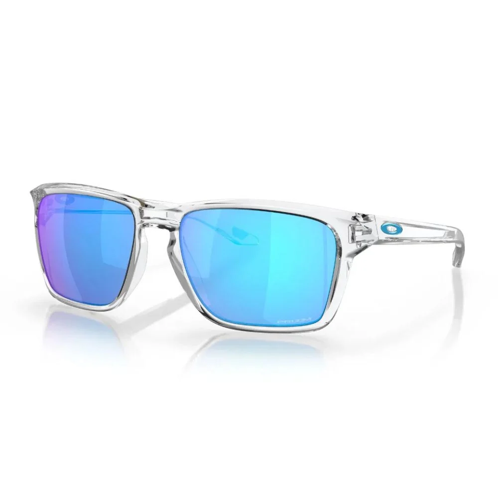 Oakley Sylas Sunglasses - Polished Clear w/ Prizm Sapphire - Polished Clear w/ Prizm Sapphire