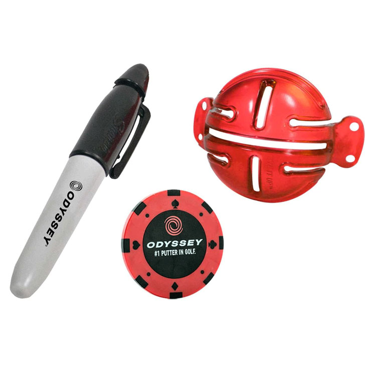 Odyssey Straight Shot Alignment Golf Ball Marker & Poker Chip