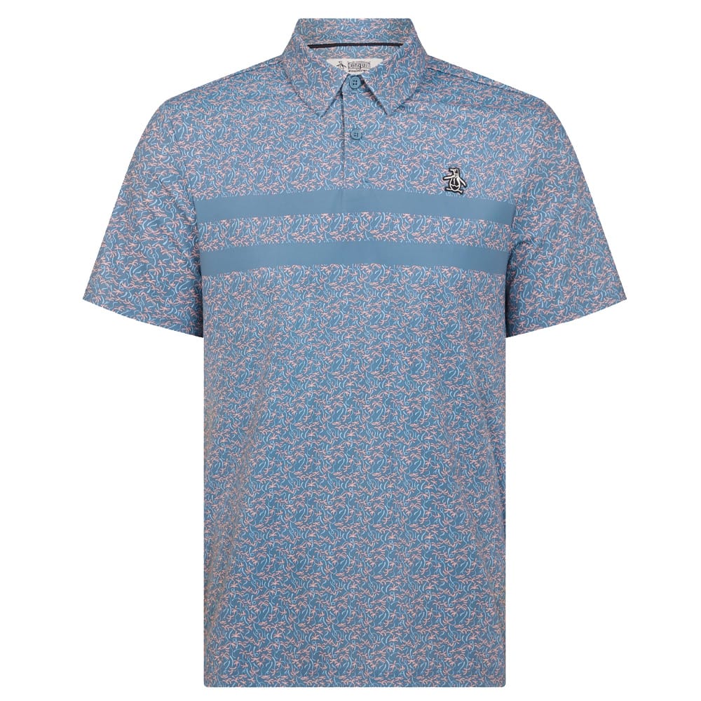 Original Penguin Engineered Novelty Striped Polo