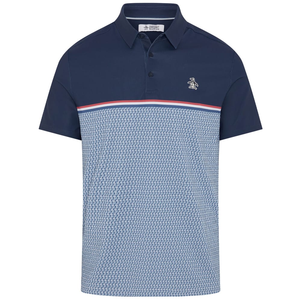 Original Penguin Engineered P Colour Block Print Polo