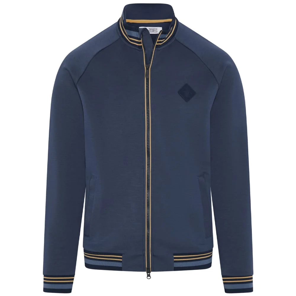 Original Penguin Full Zip Heritage Knit Track Jacket