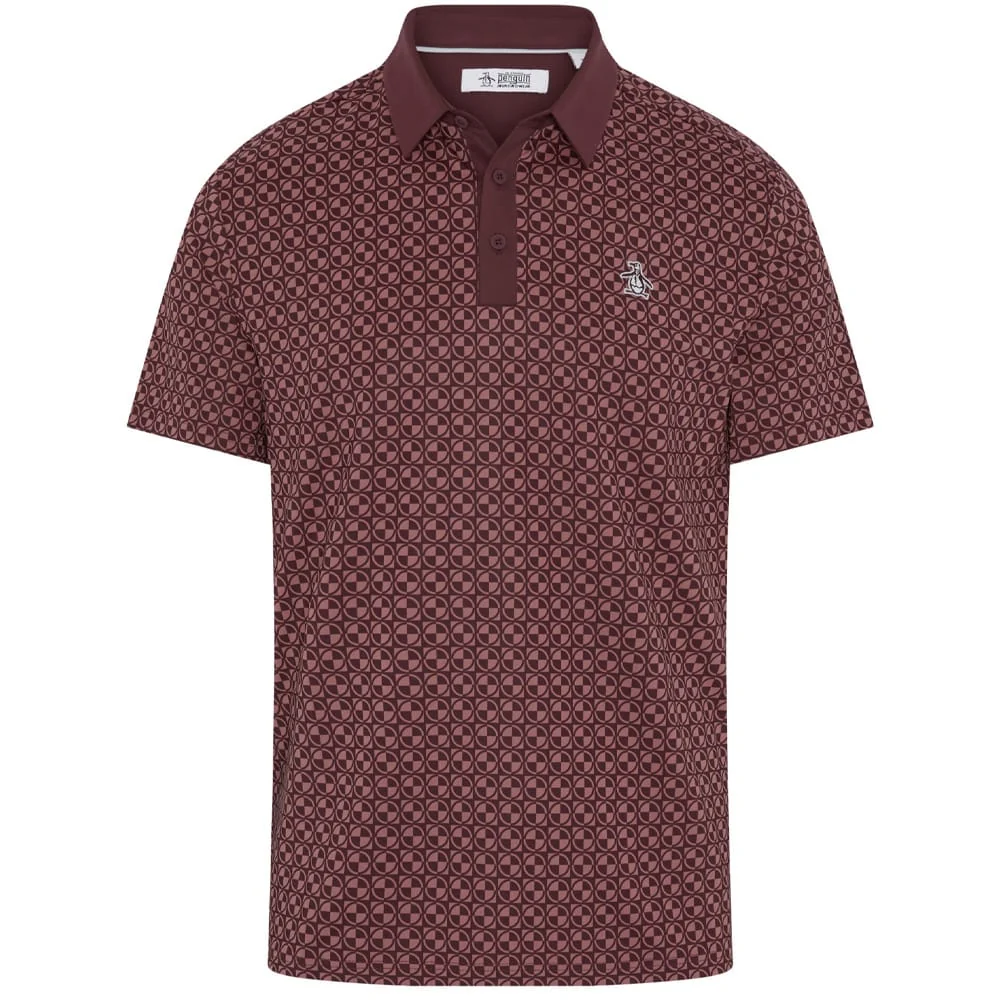 Original Penguin Pete Check Print Block Polo