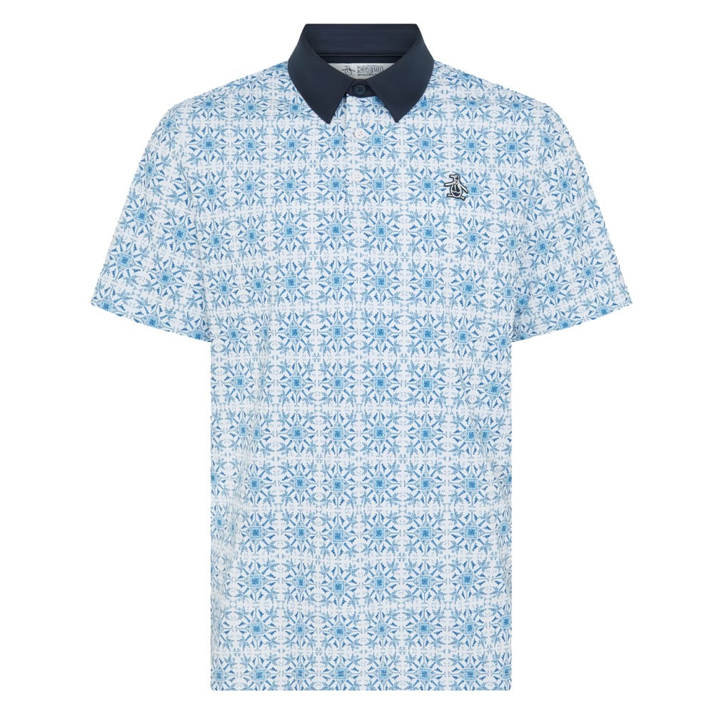Original Penguin Pete Cocktail Windowpane Polo