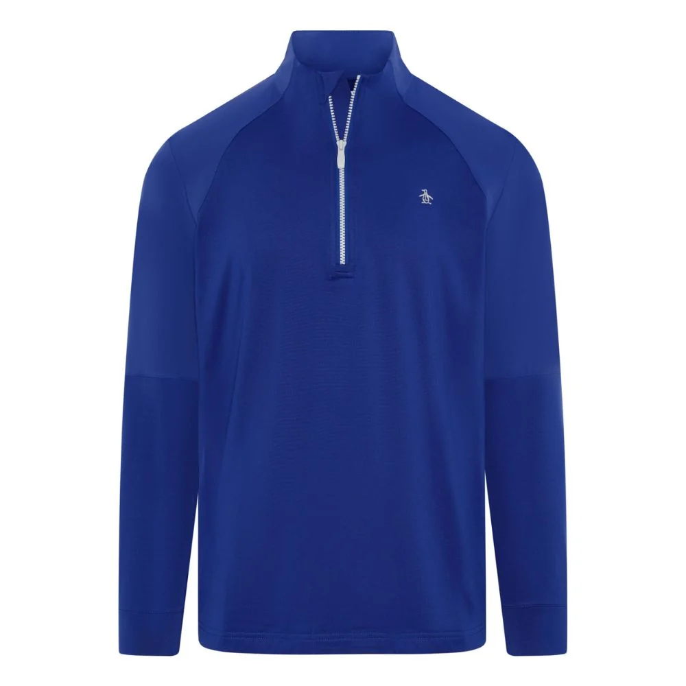 Original Penguin Zip Mixed Media Pullover Top 2026 Ogksg049