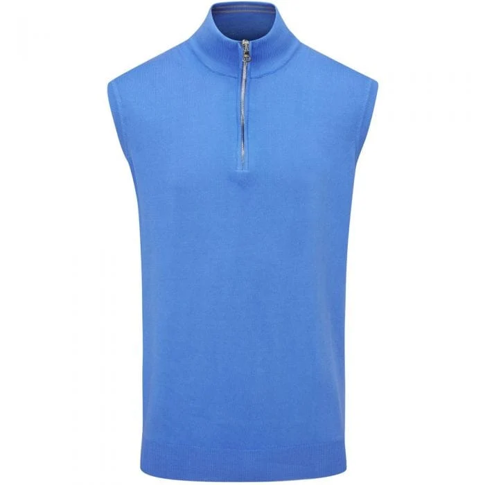 Oscar Jacobson Bob Zip Sleeveless Pullover