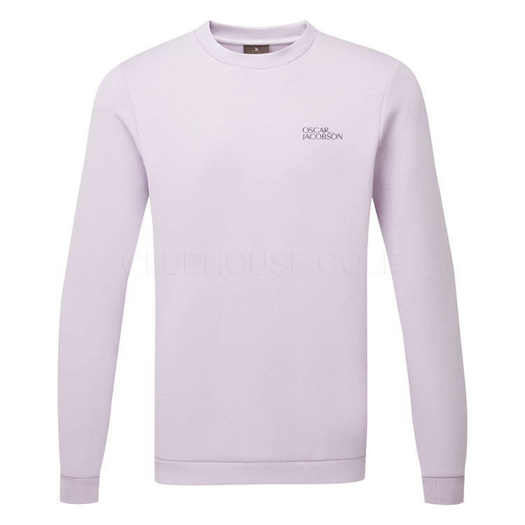 Oscar Jacobson Johnstone Tour Crewneck Sweater Lavender Ojts0285