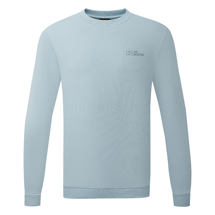 Oscar Jacobson Johnstone Tour Crewneck Sweater Skyway Ojtop0285 Sw