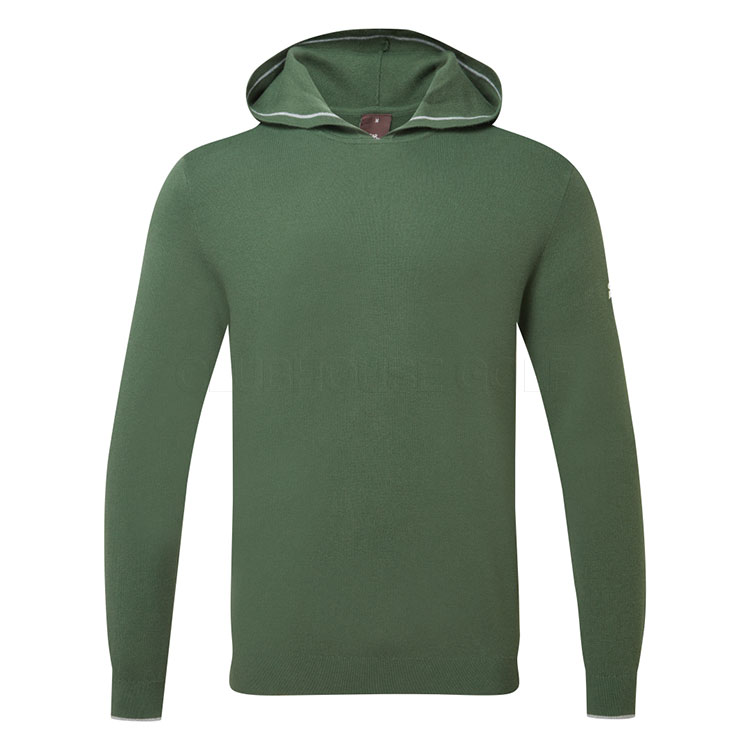 Oscar Jacobson Kennedy Knitted Hoodie Pineneedle Ojtop0304 Pn