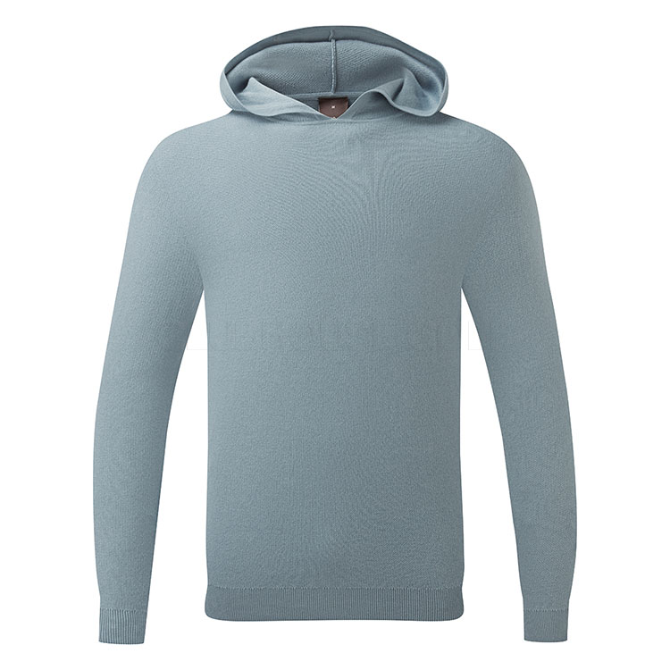 Oscar Jacobson Kennedy Knitted Hoodie Skyway Ojtop0304 Sw