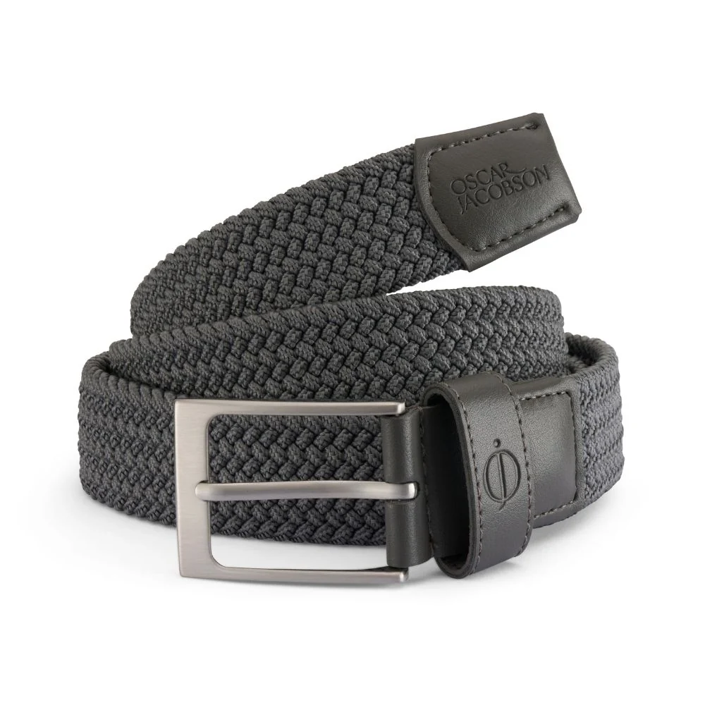 Oscar Jacobson Mews Braided Belt 2026 Pewter