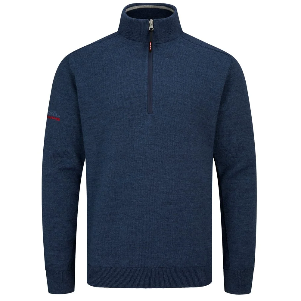 Oscar Jacobson Rumsey Zip Knitted Sweater