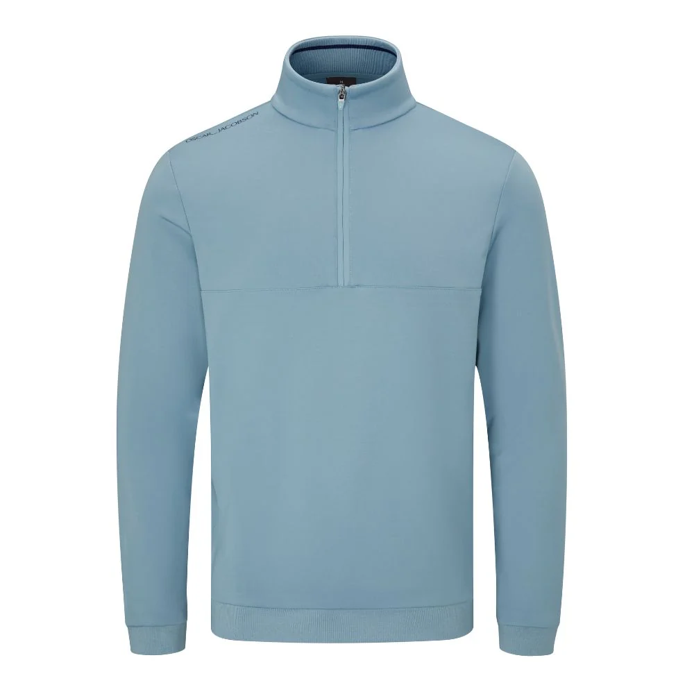 Oscar Jacobson Westland Zip Pullover Top 2025 Skyway