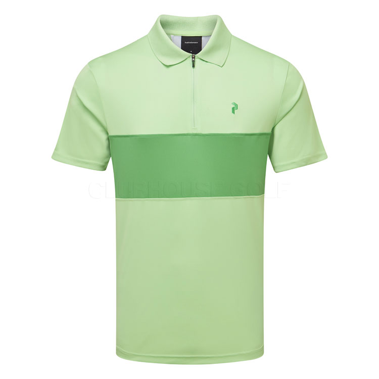 Peak Performance Player Zip Polo Vivid Peppermint G80210030