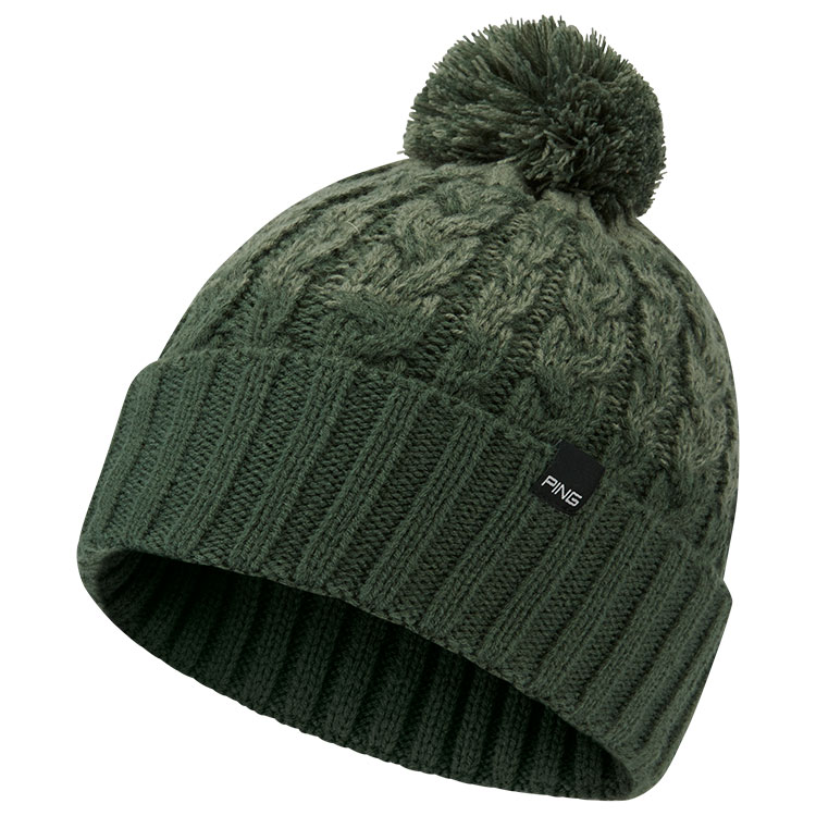 Ping Holland Knit Pom Beanie Gorse Laurel