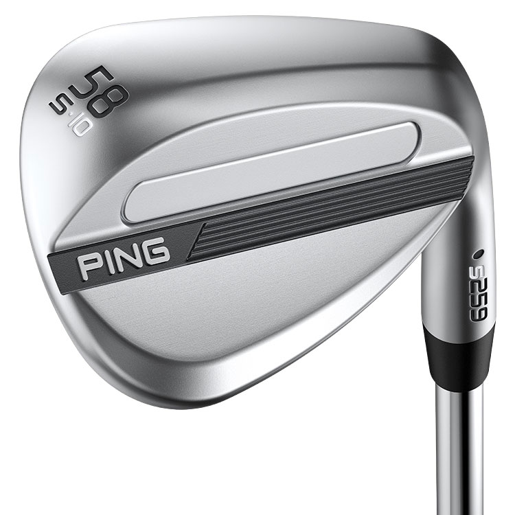 Ping S259 Satin Chrome Golf Wedge Steel Shaft Left Handed