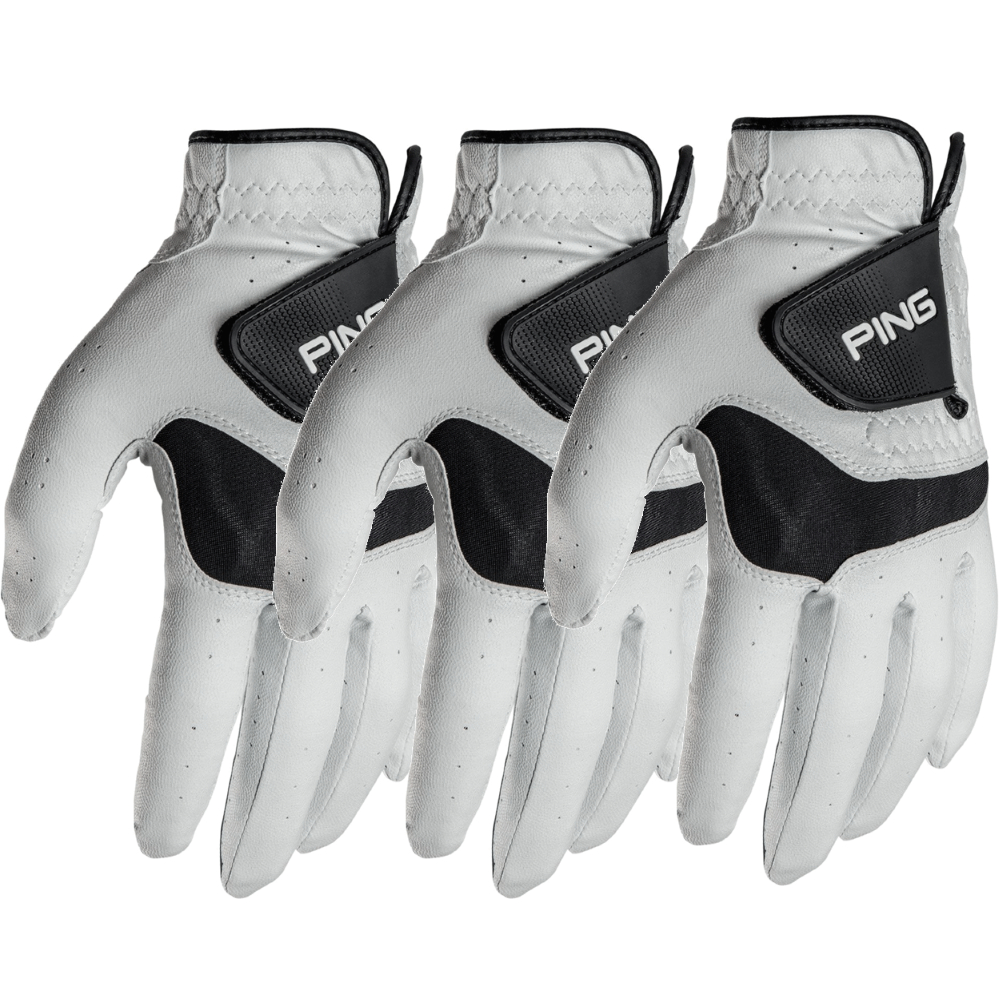 Ping SPORT TECH ALL WEATHER GOLF GLOVE - 3 PACK