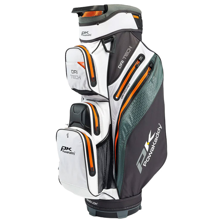 PowaKaddy Dri Tech Cart White Orange 08 01 Bag