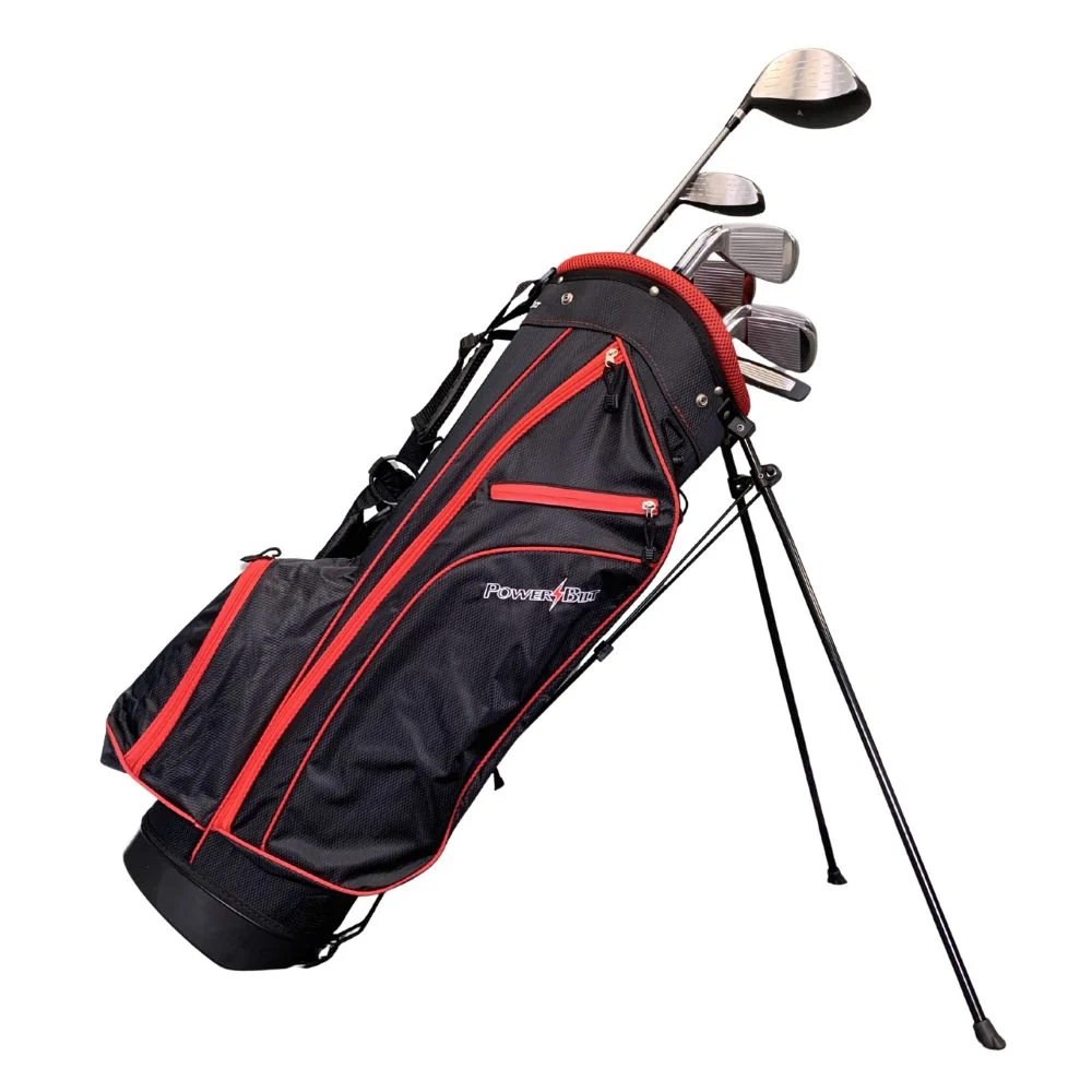 Powerbilt Golf Pro Power Men's 10 Piece Starter Package Set - Stand Bag - Standard / Regular Flex / Right Hand