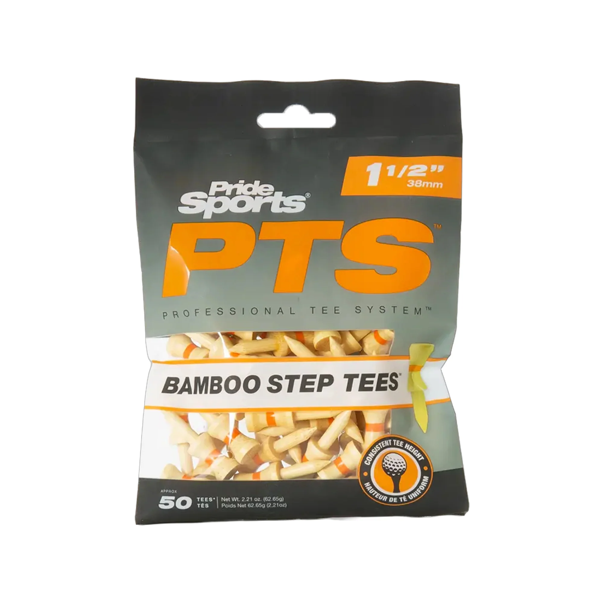 Pride Sports PTS Bamboo Step Tees (1 1/2") - / PK-50