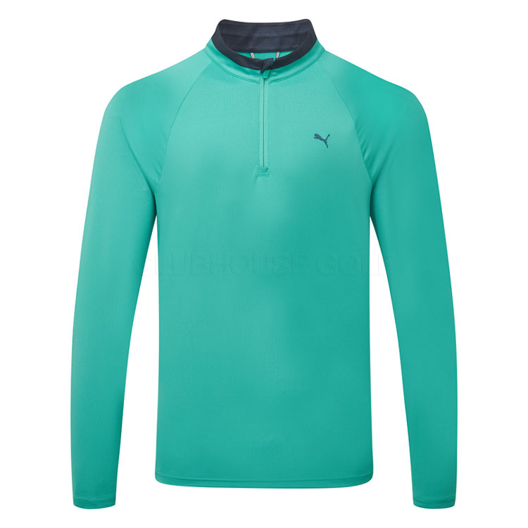 Puma 3 4 Zip Sweater Tea 06