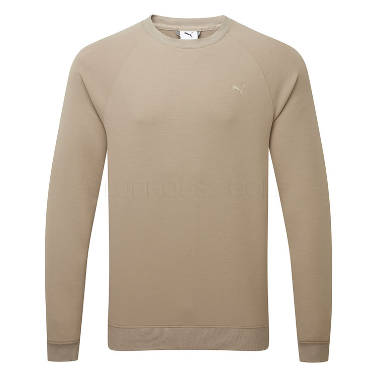 Puma Cloudspun Fleece Crew Sweater Coffee 02