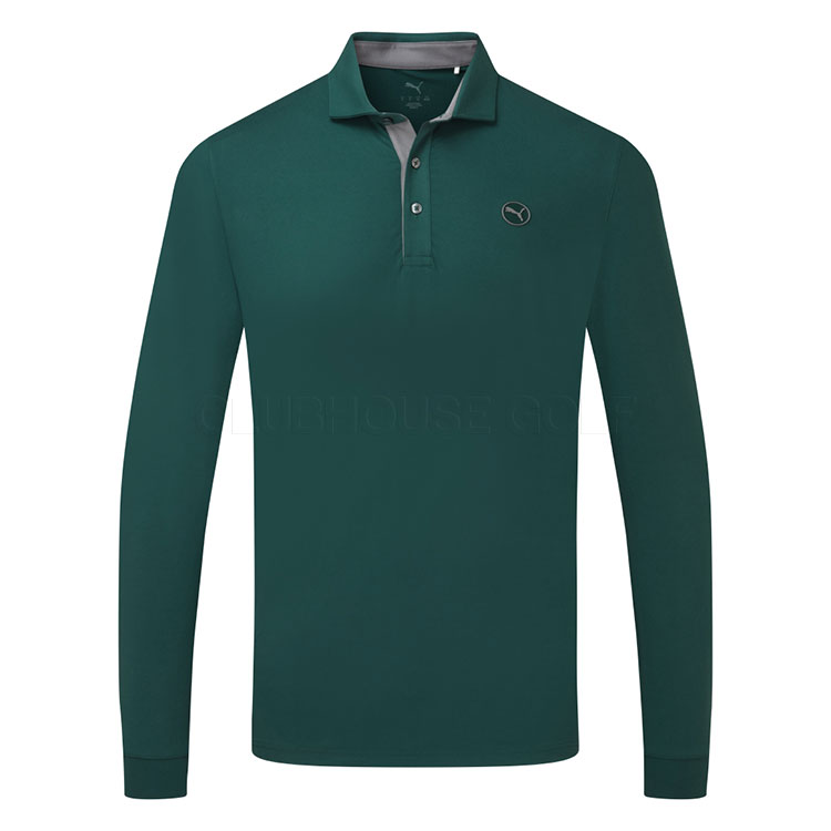 Puma Cloudspun Midweight Long Sleeve Polo Terrain 06