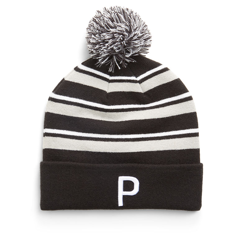 Puma Wrmlbl Stripe Beanie Ash 01