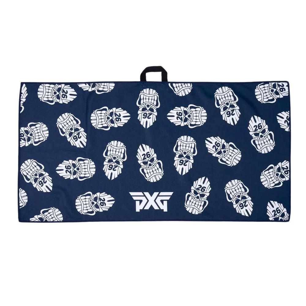 Pxg Darkness Tiki Skull Players Golf Towel
