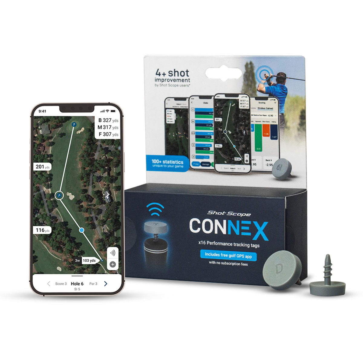 Shot Scope CONNEX / GOLF TRACKING TAGS