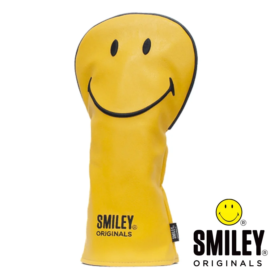 Smiley Original Classic Driver Headcover - Yellow/ - Yellow
