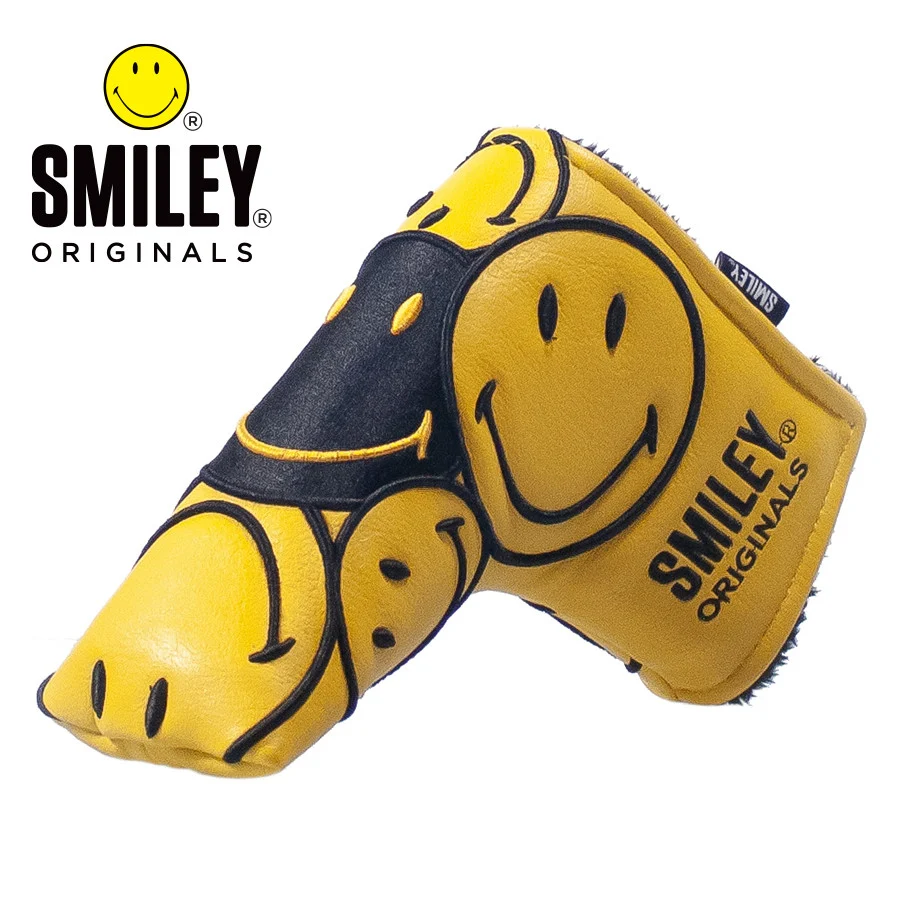 Smiley Original Stacked Blade Putter Headcover - Yellow/ - Yellow